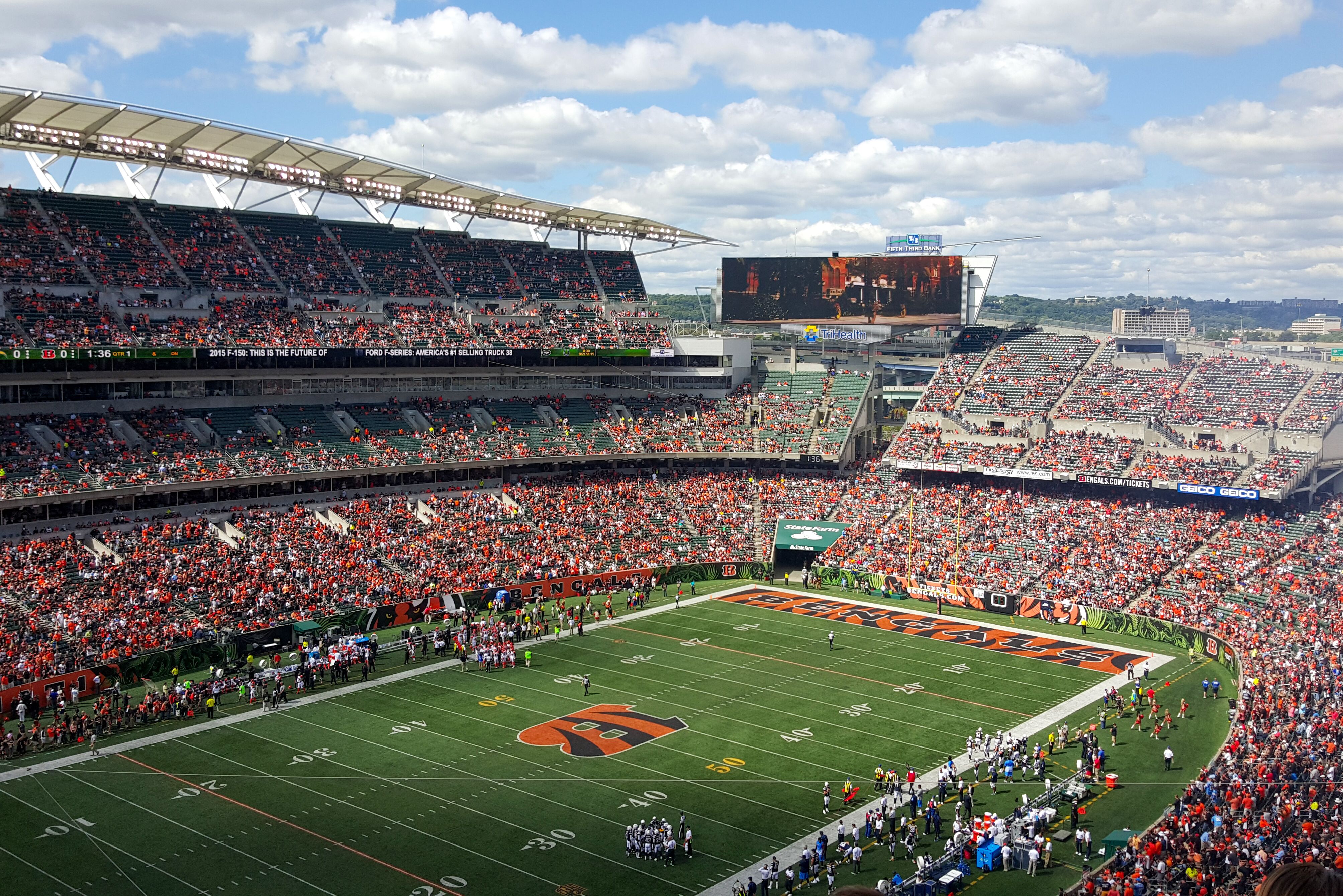 Paycor Stadium, die Spielstätte der Cincinnati Bengals