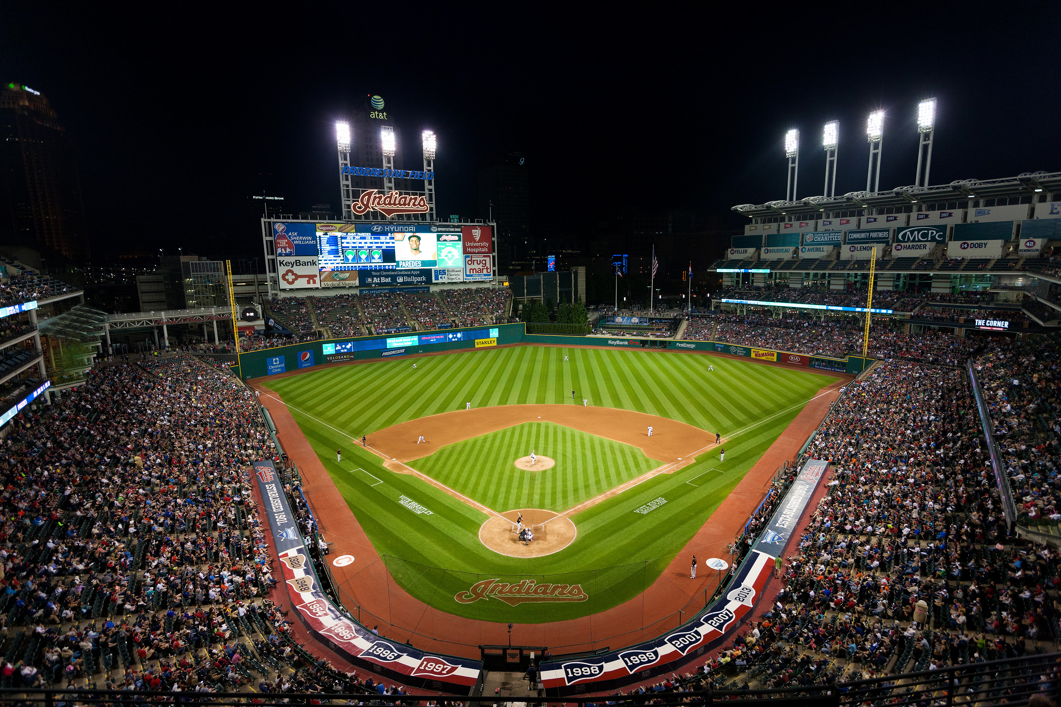 Das Baseballstadium Progressive Field, Cleveland