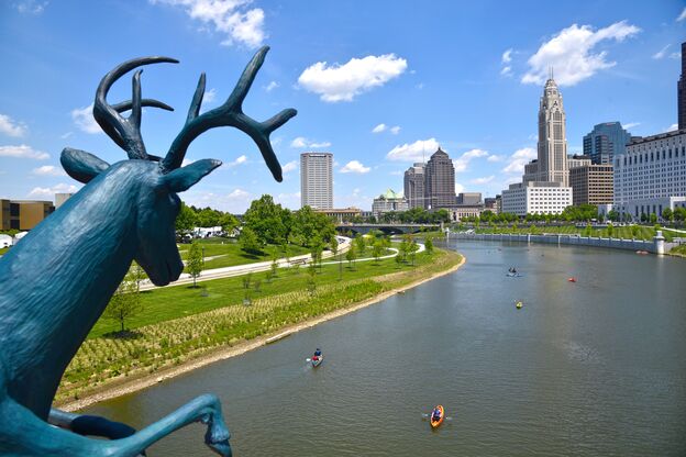 Ausblick auf die Stadt Columbus in Ohio