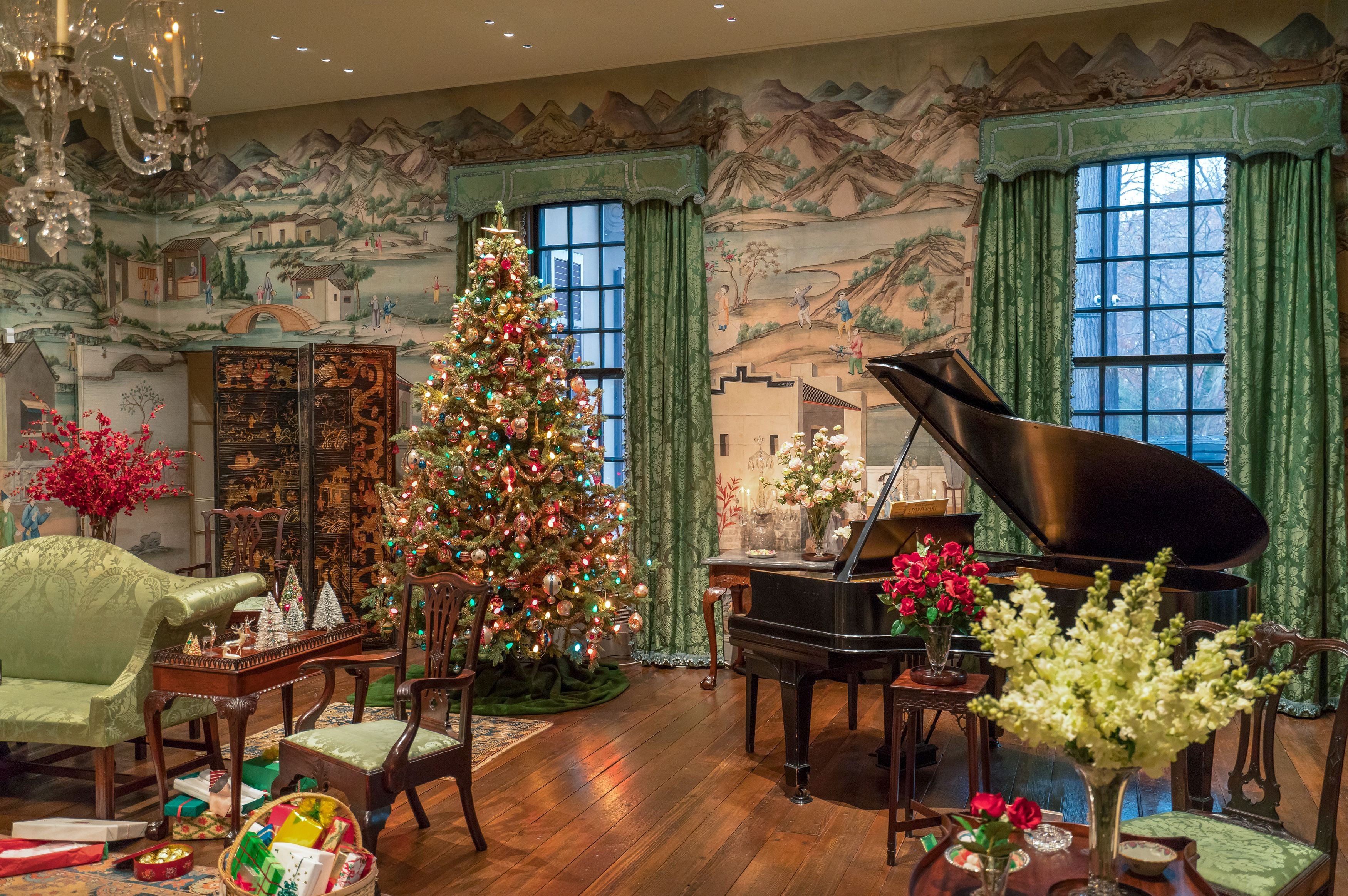 Eine weihnachtliche Ausstellung im Winterthur Museum in Pennsylvania