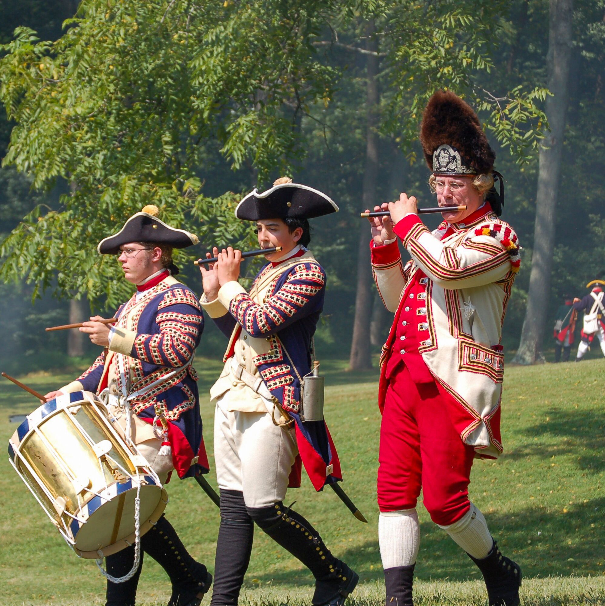 Musiker spielen im Brandywine Battlefield Park