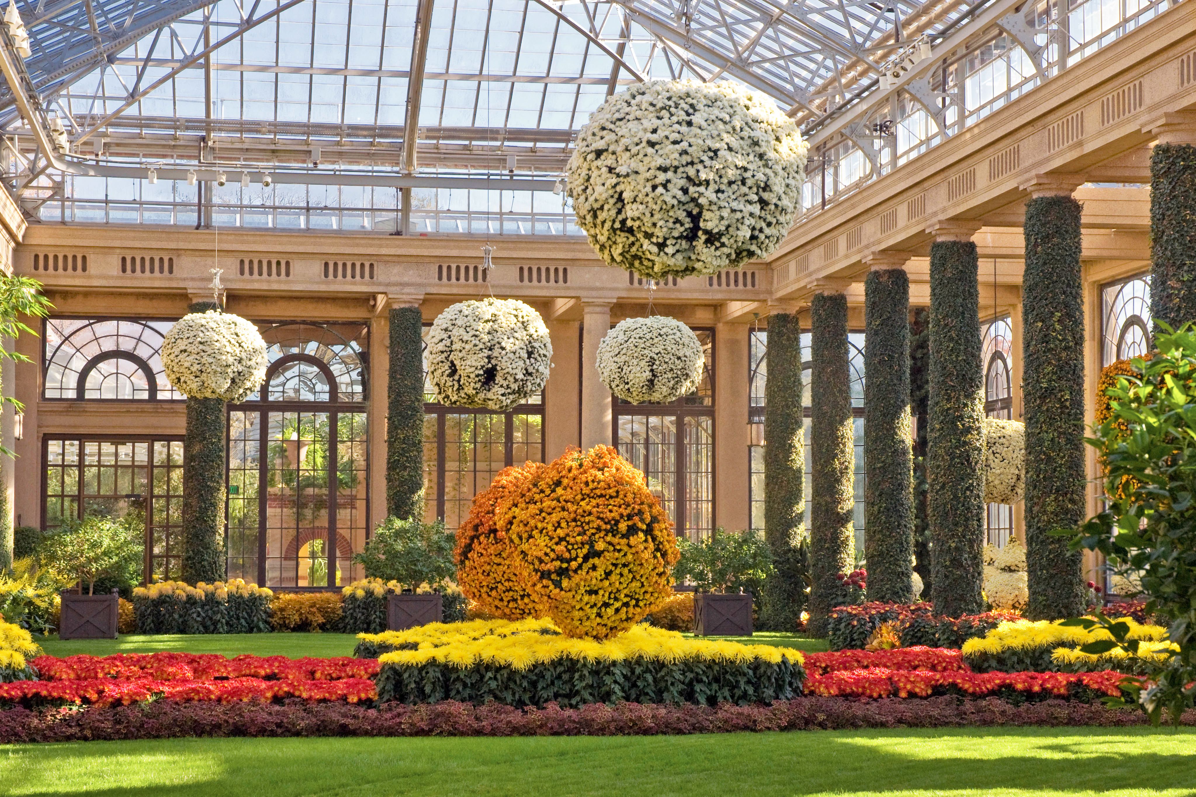 Der Hauptwintergarten des Longwood Garden in Kennet Square, Pennsylvania