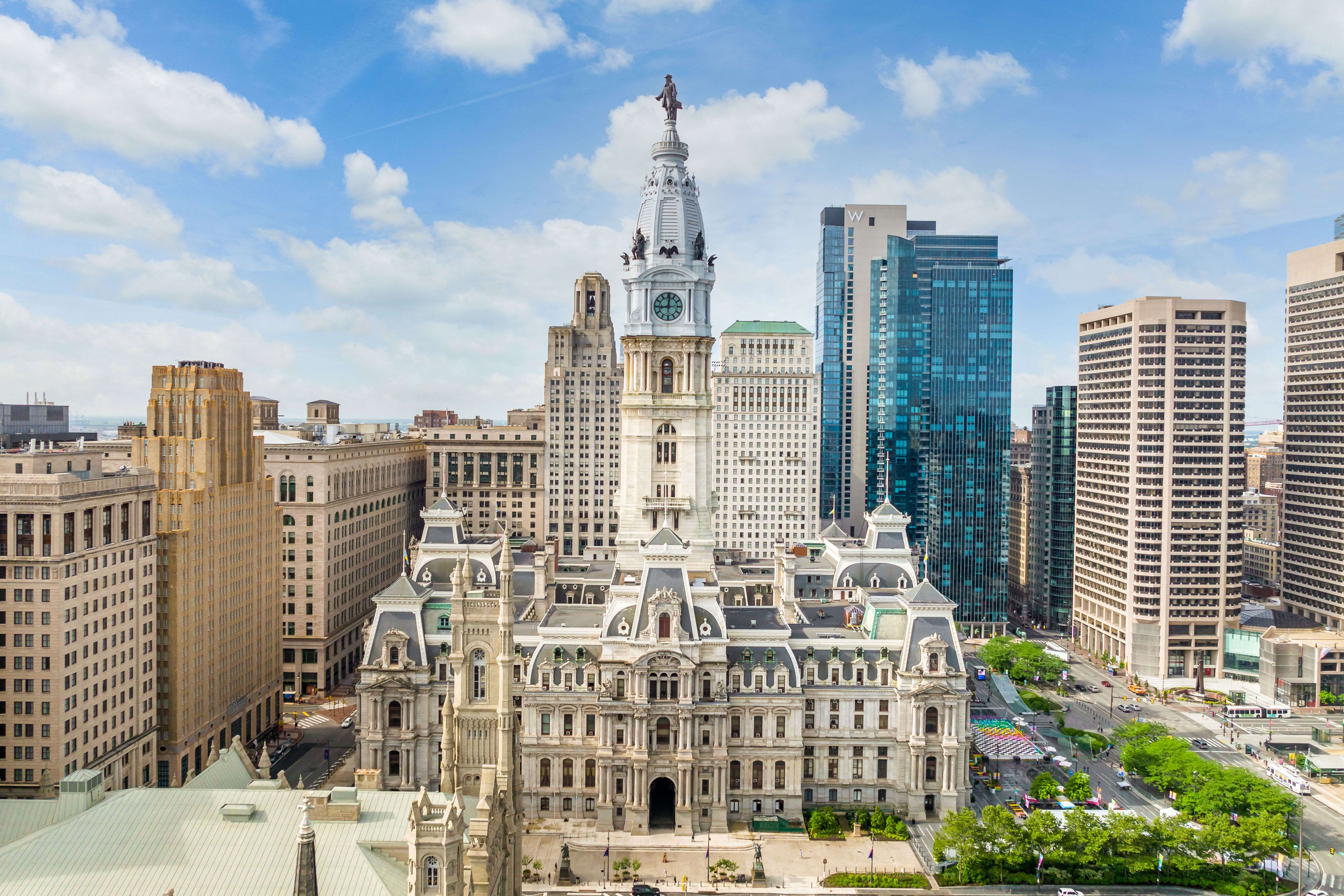 Die Philadelphia City Hall, das Rathaus der Stadt Philadelphia