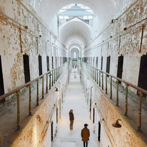 Innenansicht der ehemaligen Strafanstalt Eastern State Penitentiary in Philadelphia