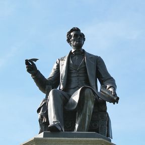 Lincoln Statue von vorne, Philadelphia, Pennsylvania