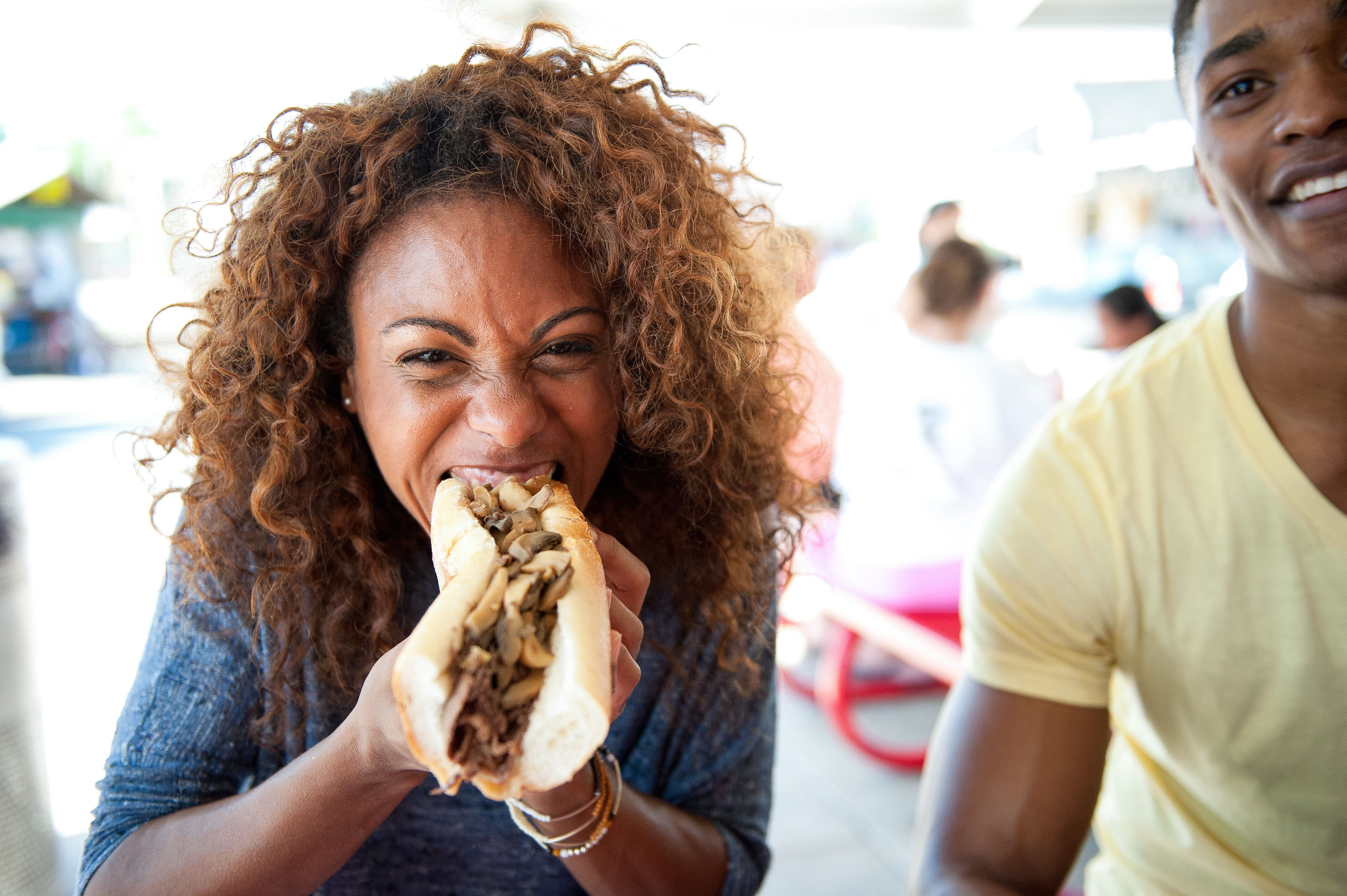 Ein Philly Cheesesteak in Philadelphia, Pennsylvannia kosten