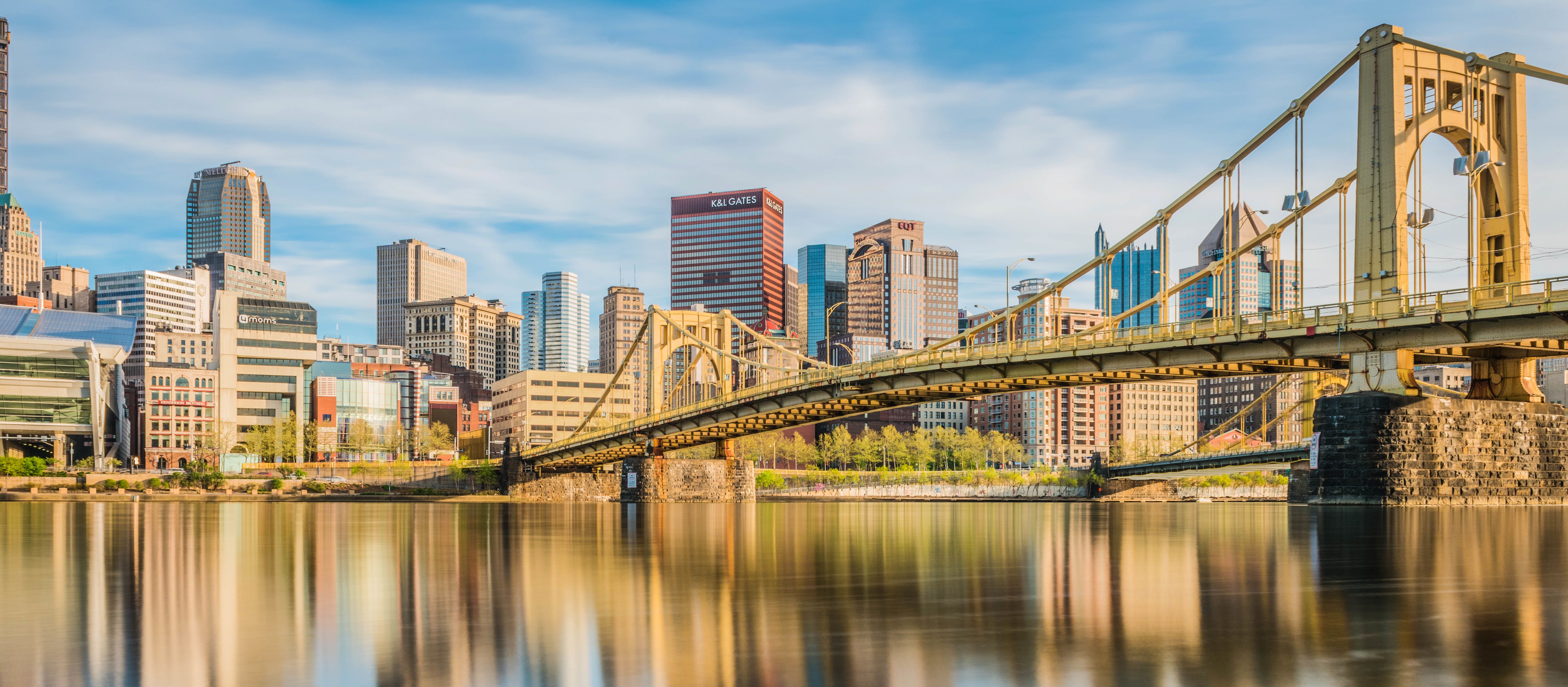 Die Andy Warhol Bridge in Pittsburgh