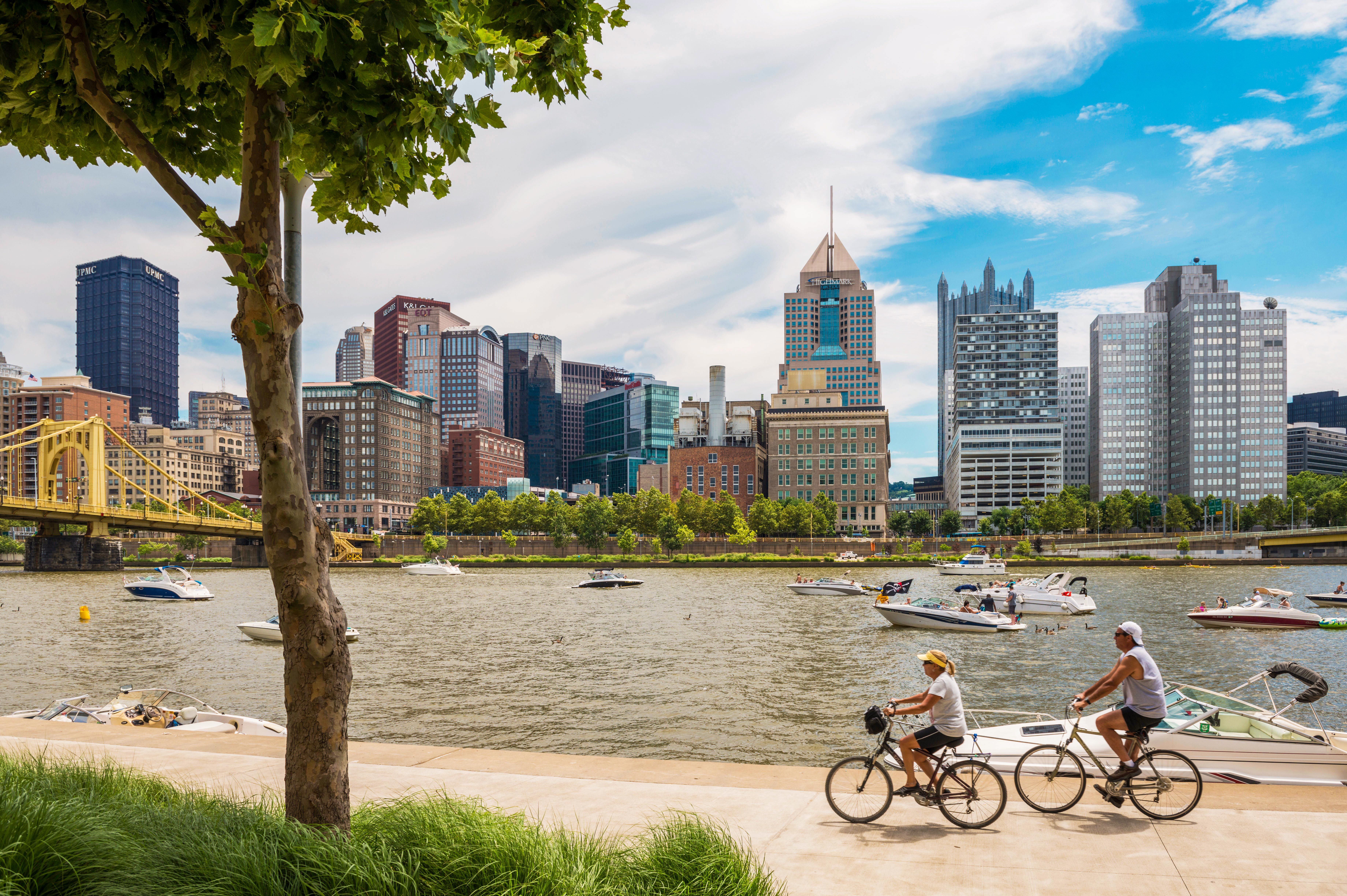 Schöne Fahrradtouren durch Pittsburgh unternehmen