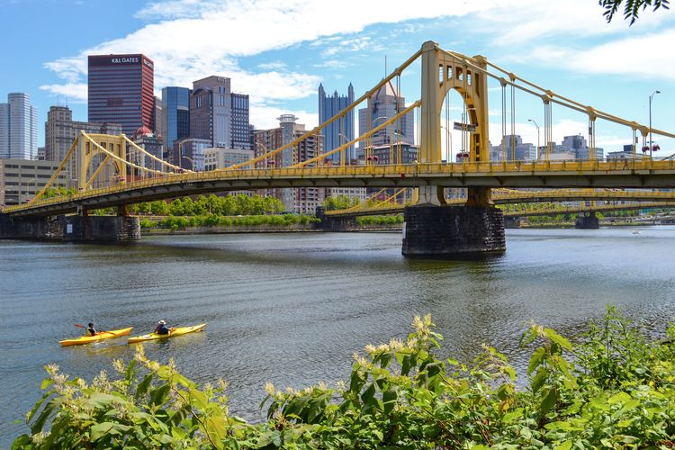 Die Rachel Carson Bridge in Pittsburgh