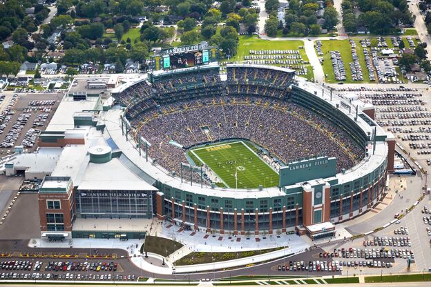 Das American-Football-Stadion Lambeau Field der Green Bay Packers Das American-Football-Stadion Lambeau Field der Green Bay Packers