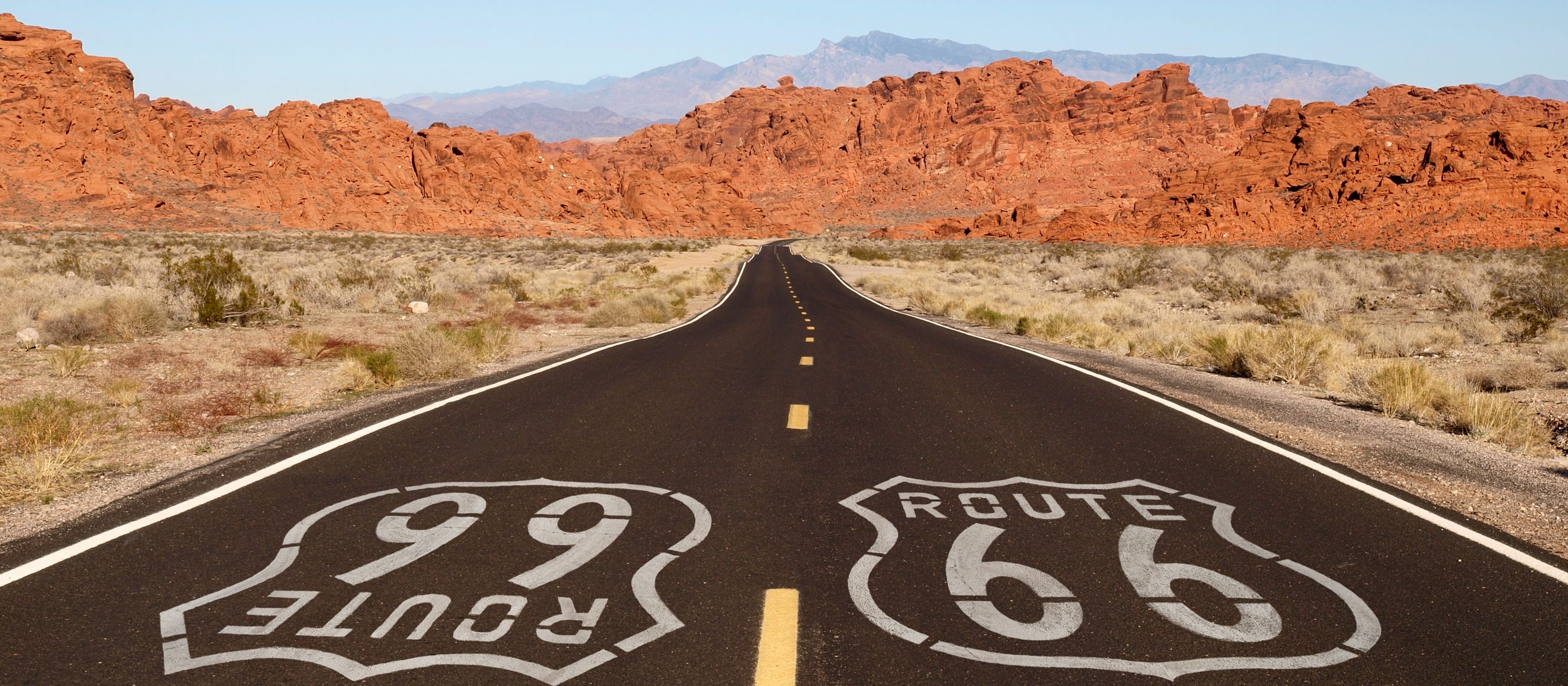 Route 66 in der Mojave WÃ¼ste