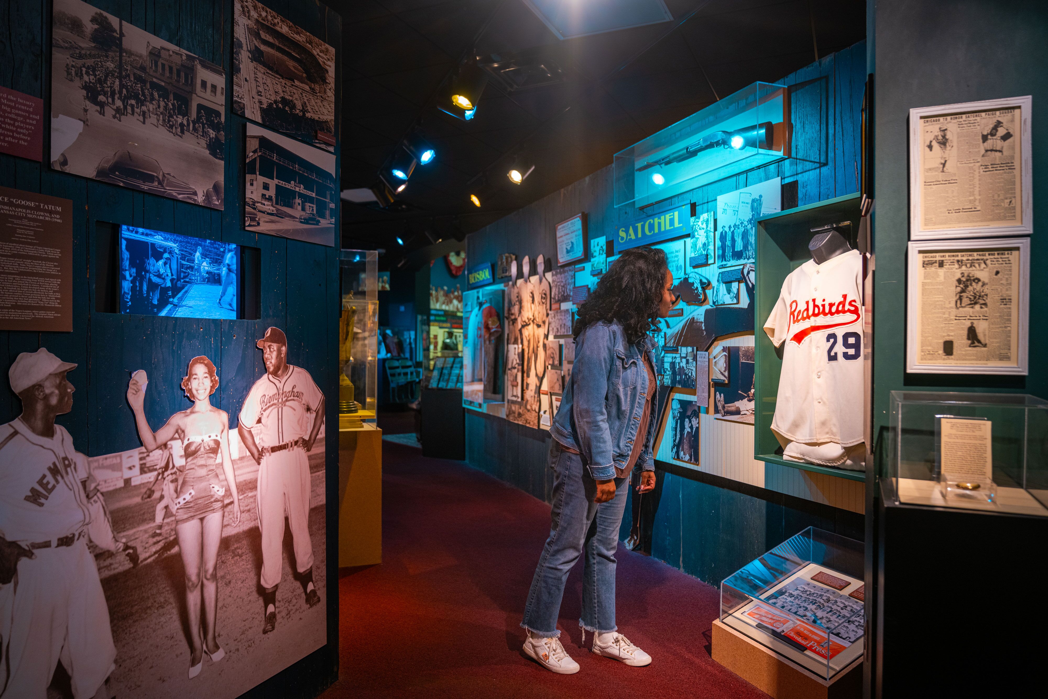 Ausstellung im Negro Leagues Baseball Museum in Kansas City Ausstellung im Negro Leagues Baseball Museum in Kansas City