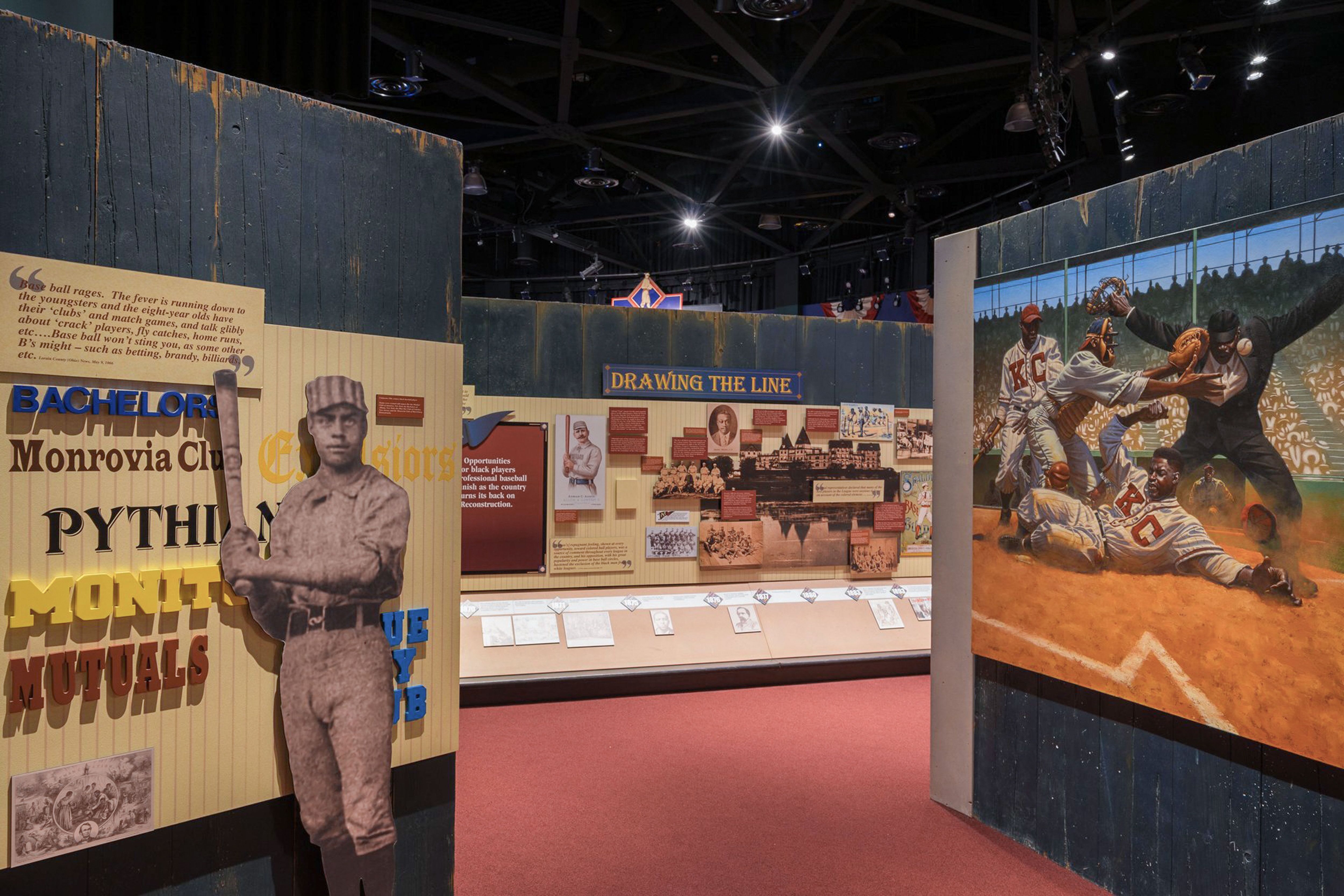Historische Ausstellung im Negro Leagues Baseball Museum Historische Ausstellung im Negro Leagues Baseball Museum