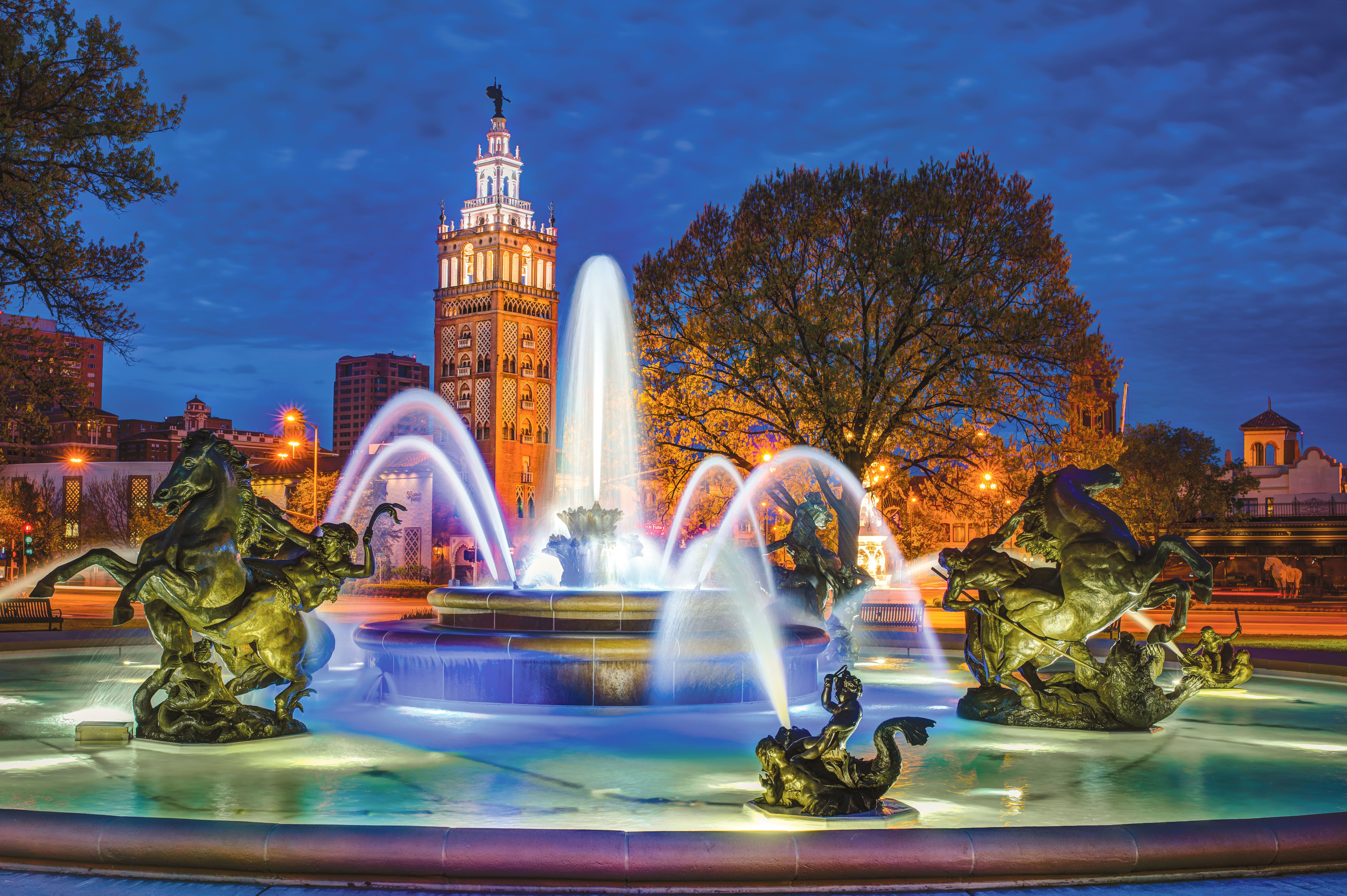 Die J. C. Nichols Memorial Fountain in Kansas City, Missouri