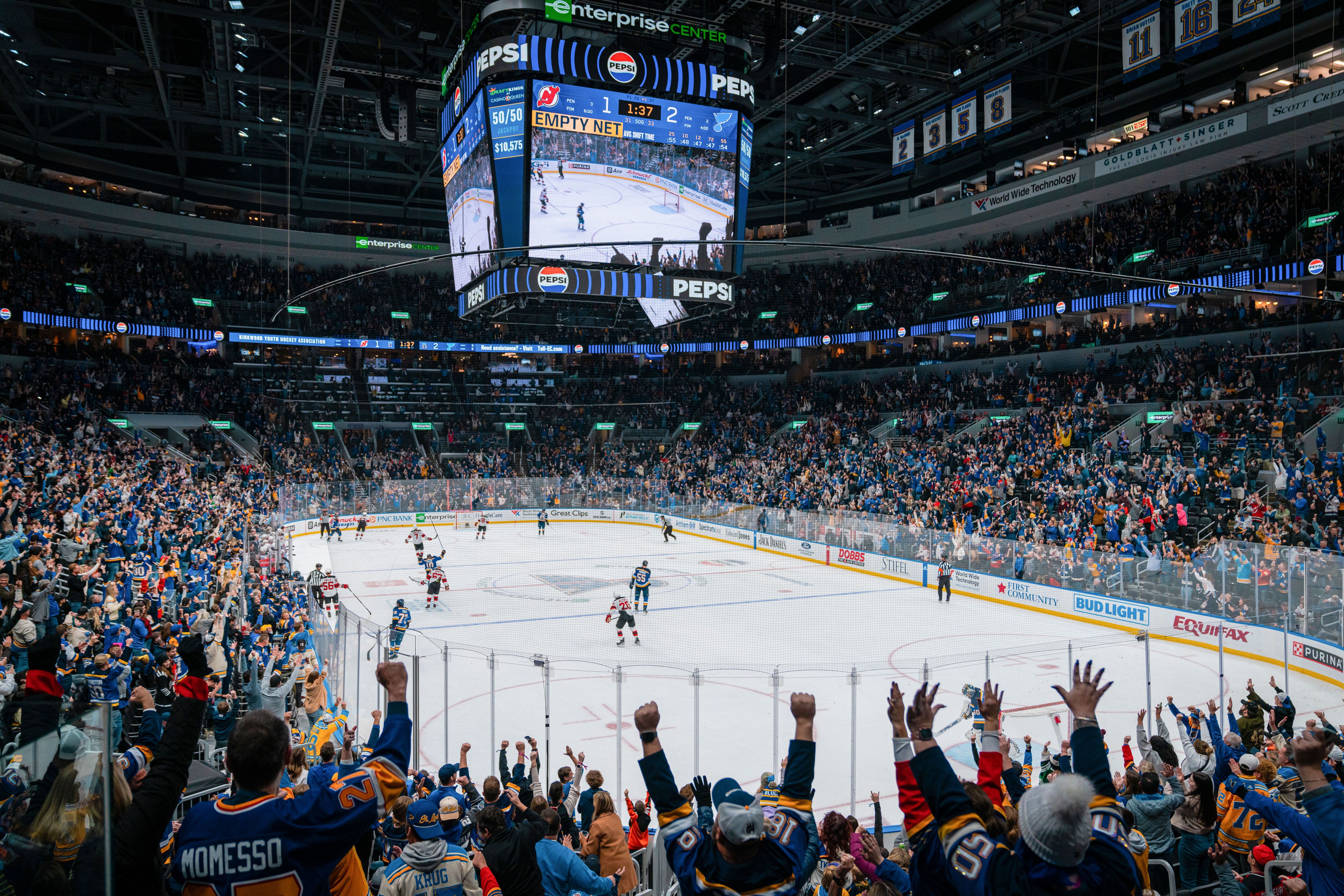Eishockeyspiel St. Louis Blues Eishockeyspiel St. Louis Blues