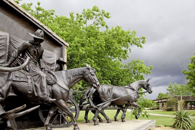 Statue am Chrisholm Trail Heritage Center in Duncan, Oklahoma Statue am Chrisholm Trail Heritage Center in Duncan, Oklahoma