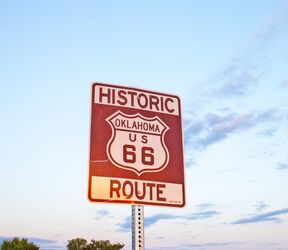 Route 66 Schild in OKlahoma