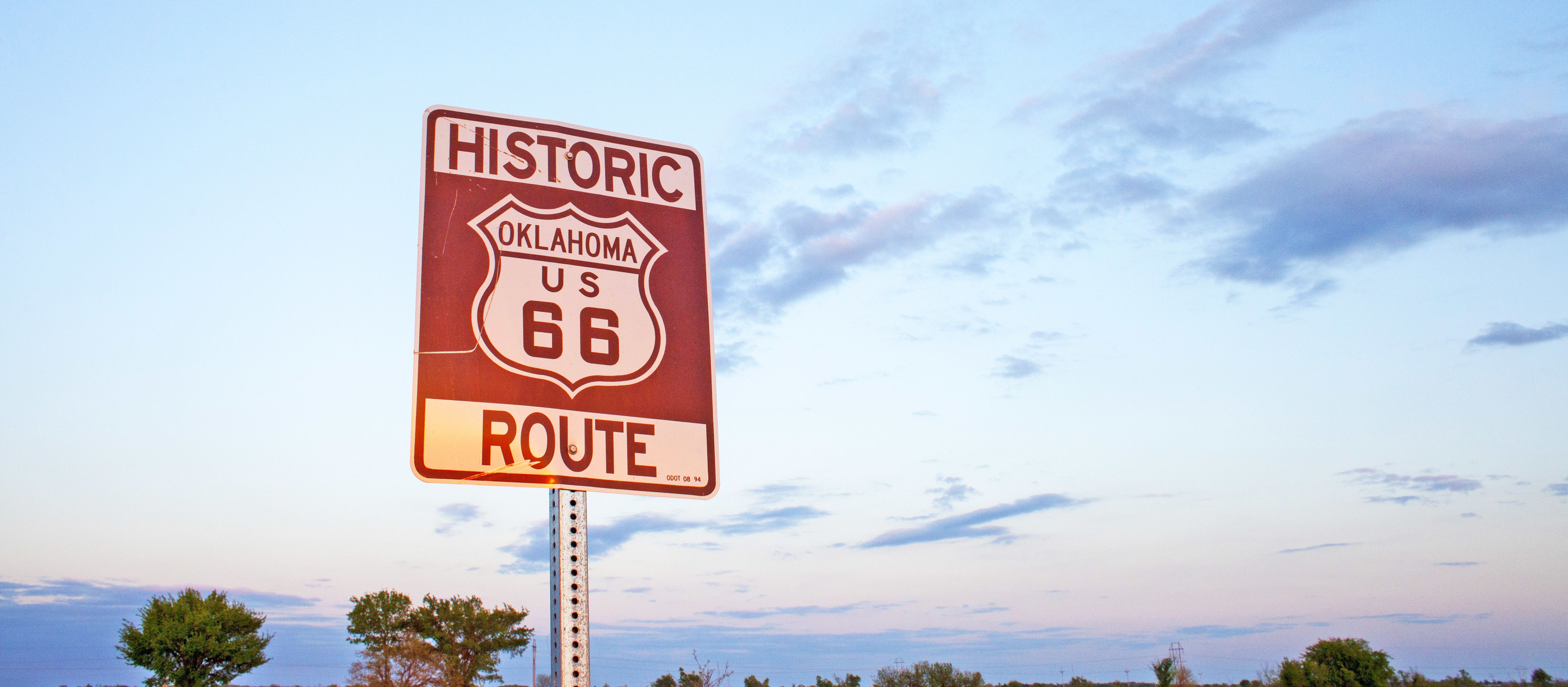 Route 66 Schild in OKlahoma