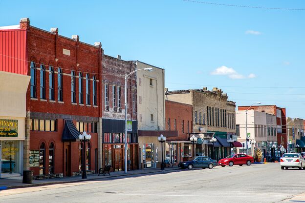Blick auf eine Straße in McAlester Blick auf eine Straße in McAlester