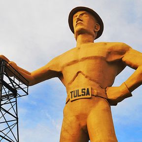 Golden Driller in Tulsa; Oklahoma