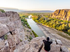 Ausblick über die Weiten des Big-Bend-Nationalparks in Texas Ausblick über die Weiten des Big-Bend-Nationalparks in Texas