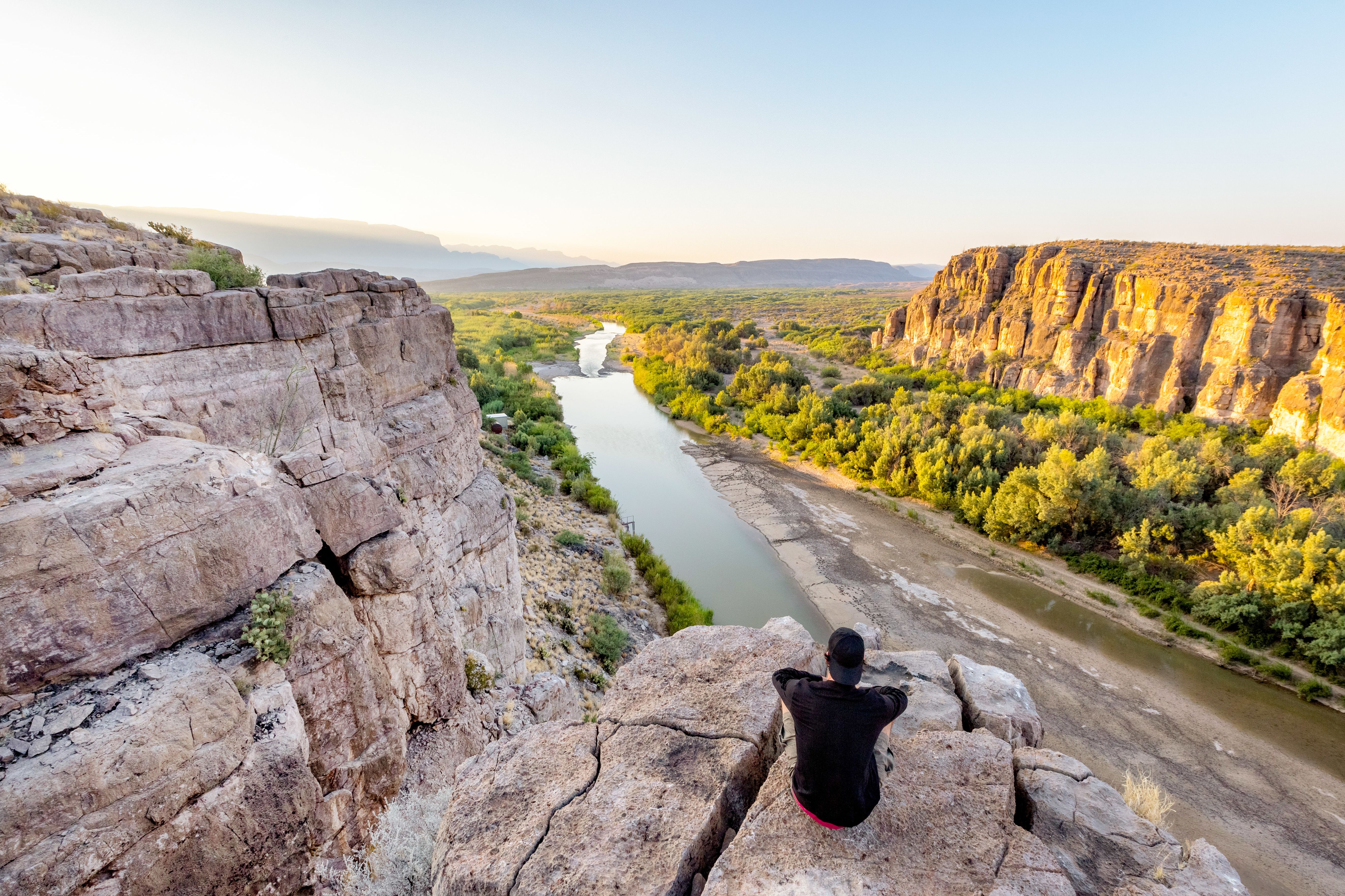 Ausblick Ã¼ber die Weiten des Big-Bend-Nationalparks in Texas