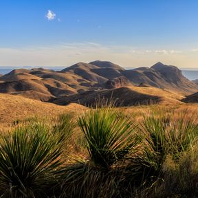 Atemberaubende Landschaft des Big-Bend-Nationalparks in Texas