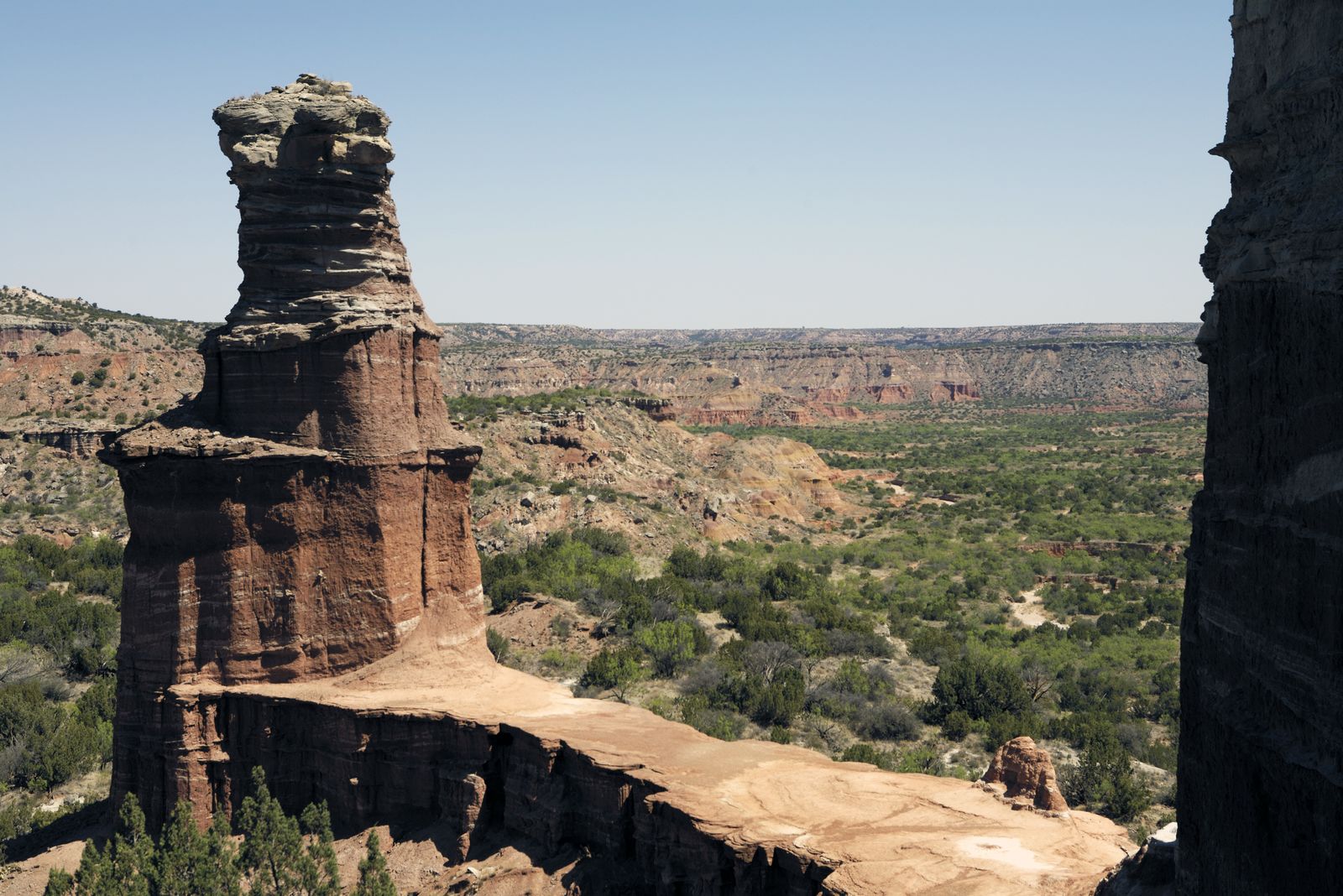 Palo Duro Canyon State Park in der NÃ¤he des Lighthouse Trail Canyons in Texas