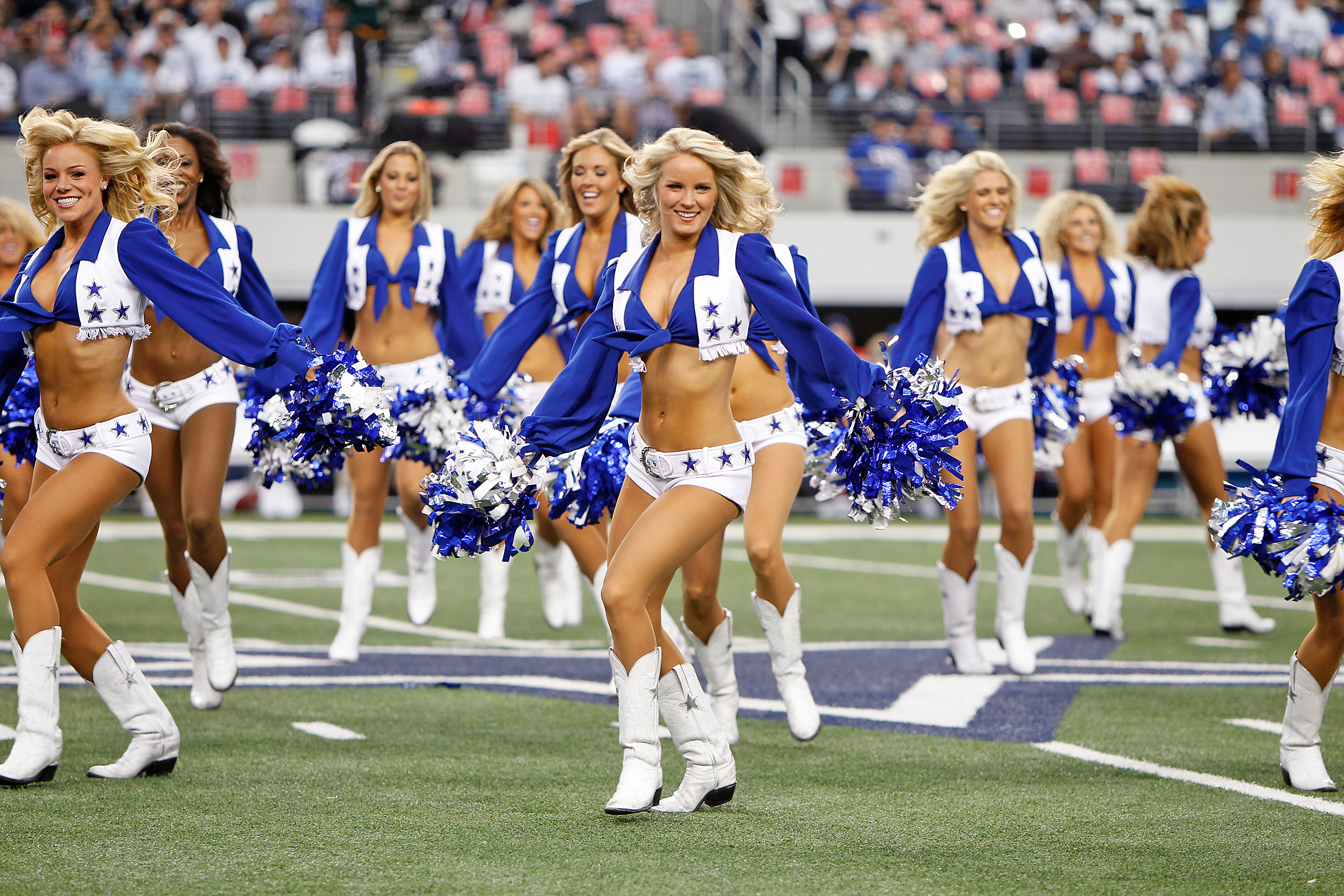 Die Profi-Cheerleader der Dallas Cowboys