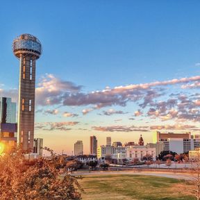 Die Skyline von Dallas, Texas