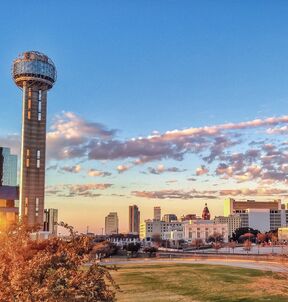 Die Skyline von Dallas, Texas