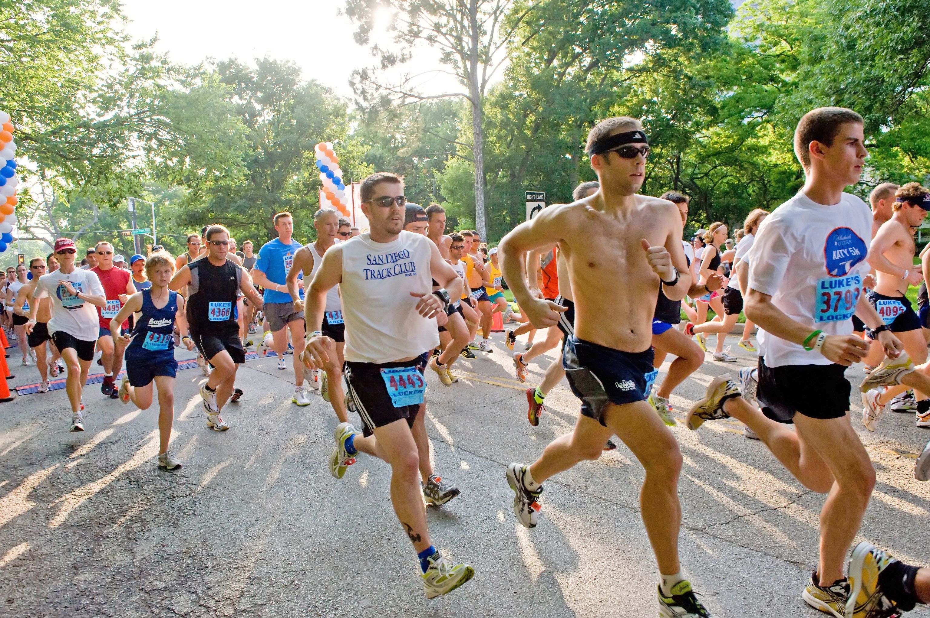 Jogger auf dem Katy Trail