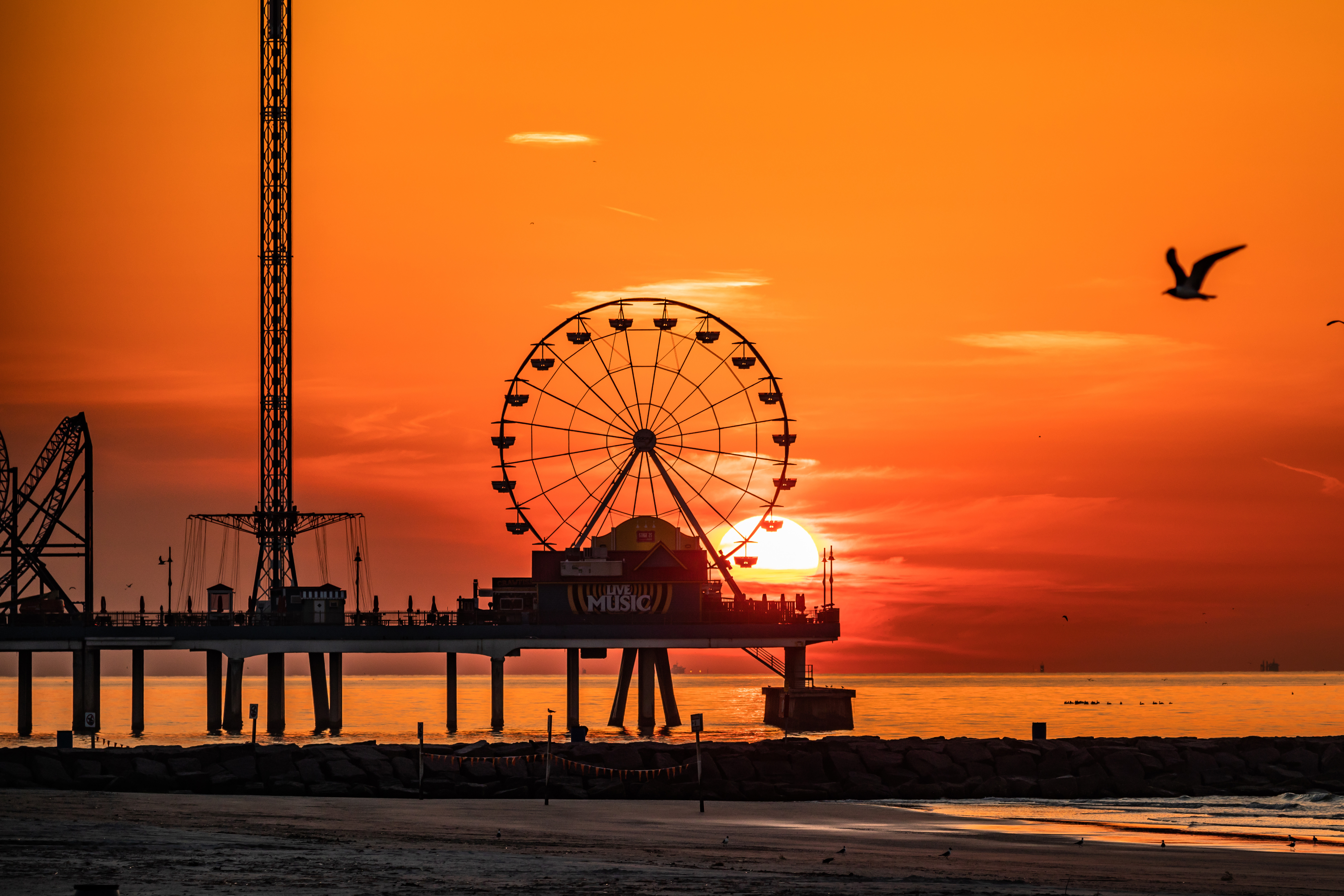 Historischer Vergnügungspier in Galveston
