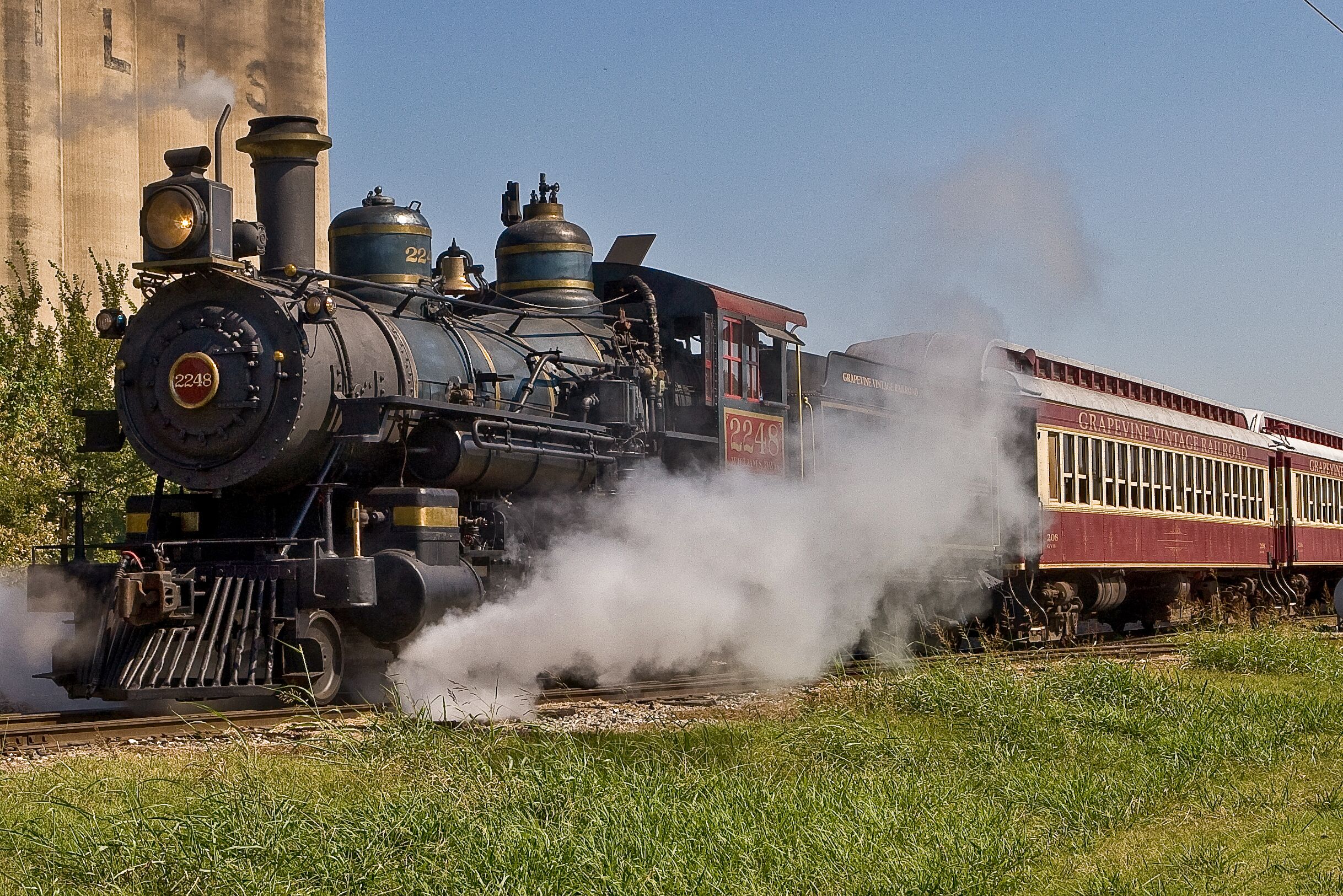 Vintage Railroad Train in Grapevine