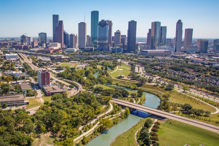 Die Skyline von Houston