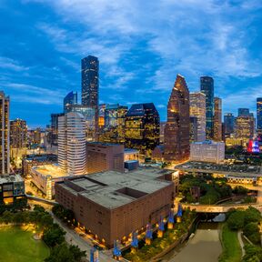 Blick auf den Theater District von Houston Blick auf den Theater District von Houston