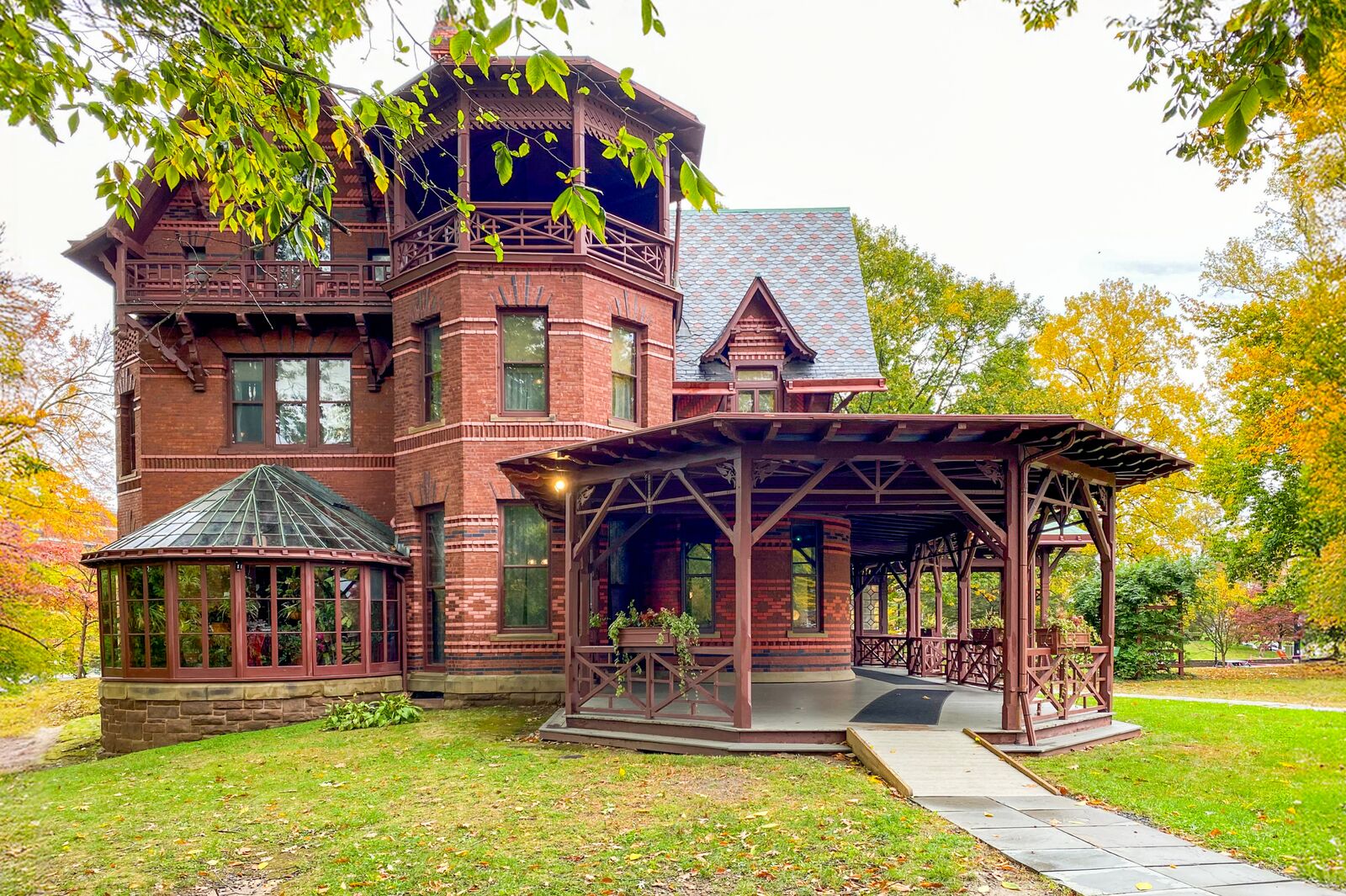 Ansicht vom Mark Twain Haus in Hartford