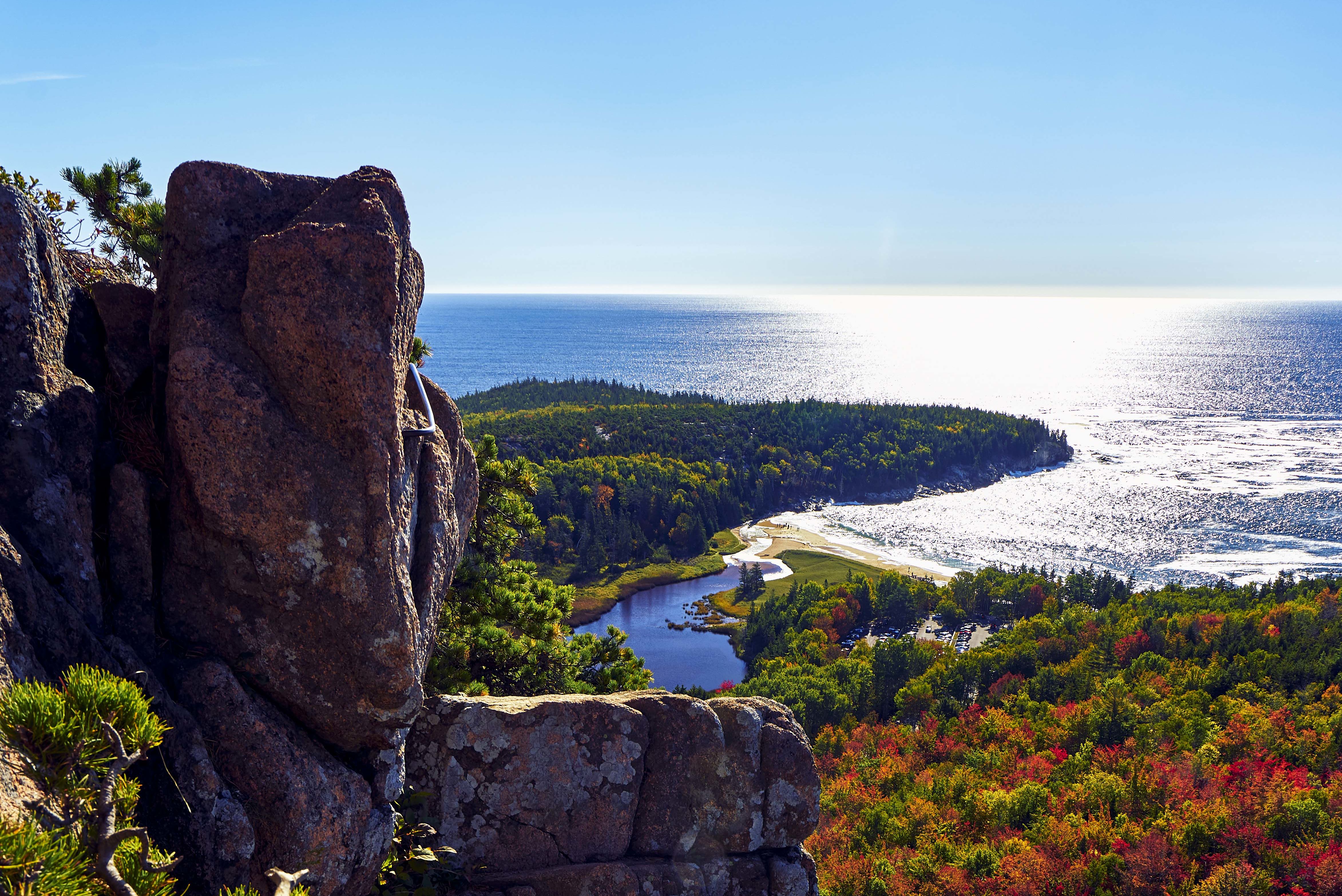 Der Beehive Trail im Acadia Nationalpark, Maine