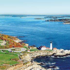 Blick auf das Portland Head Light