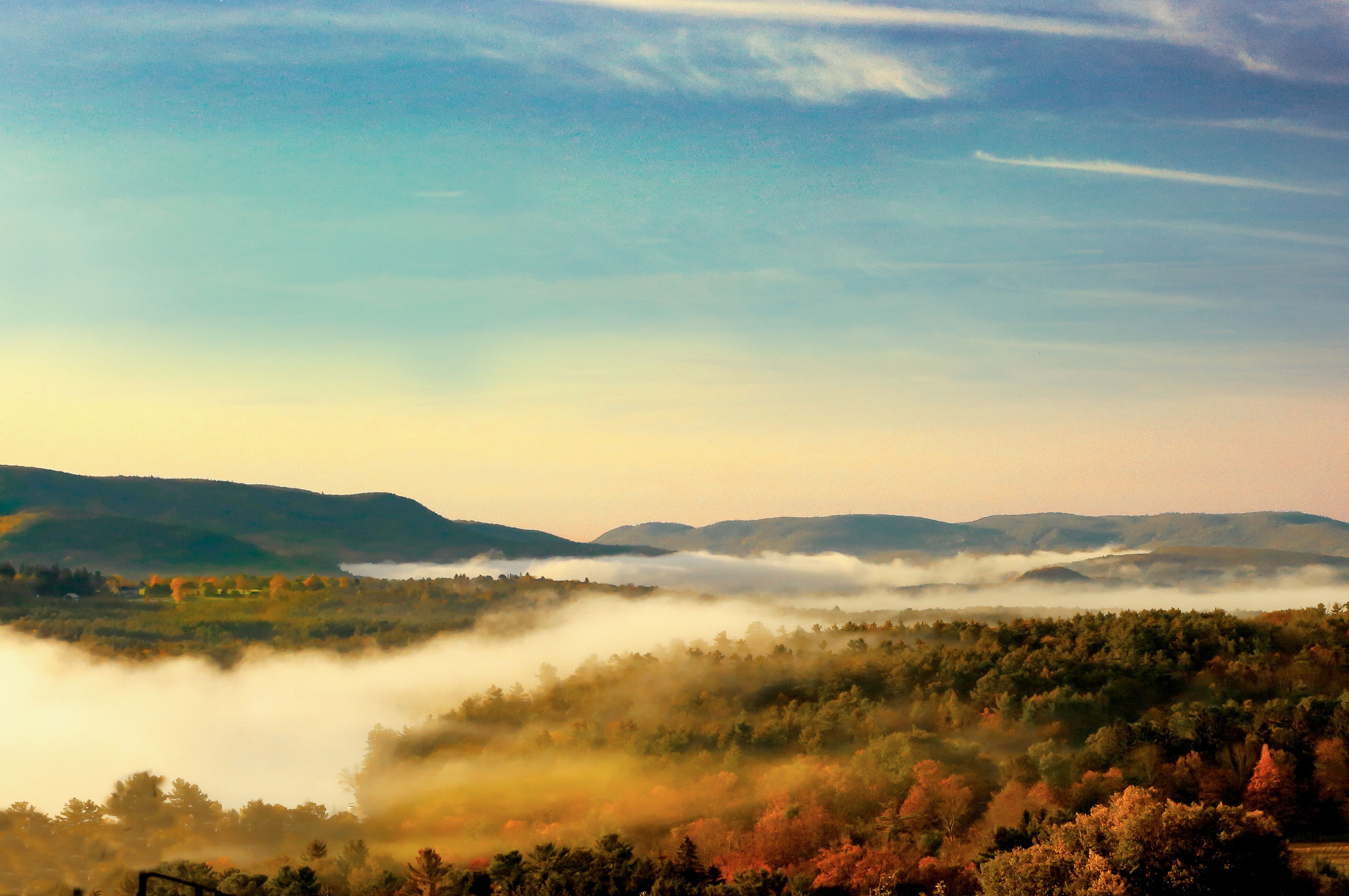 Ausblick auf die Natur von Berkshire-County in Massachusetts