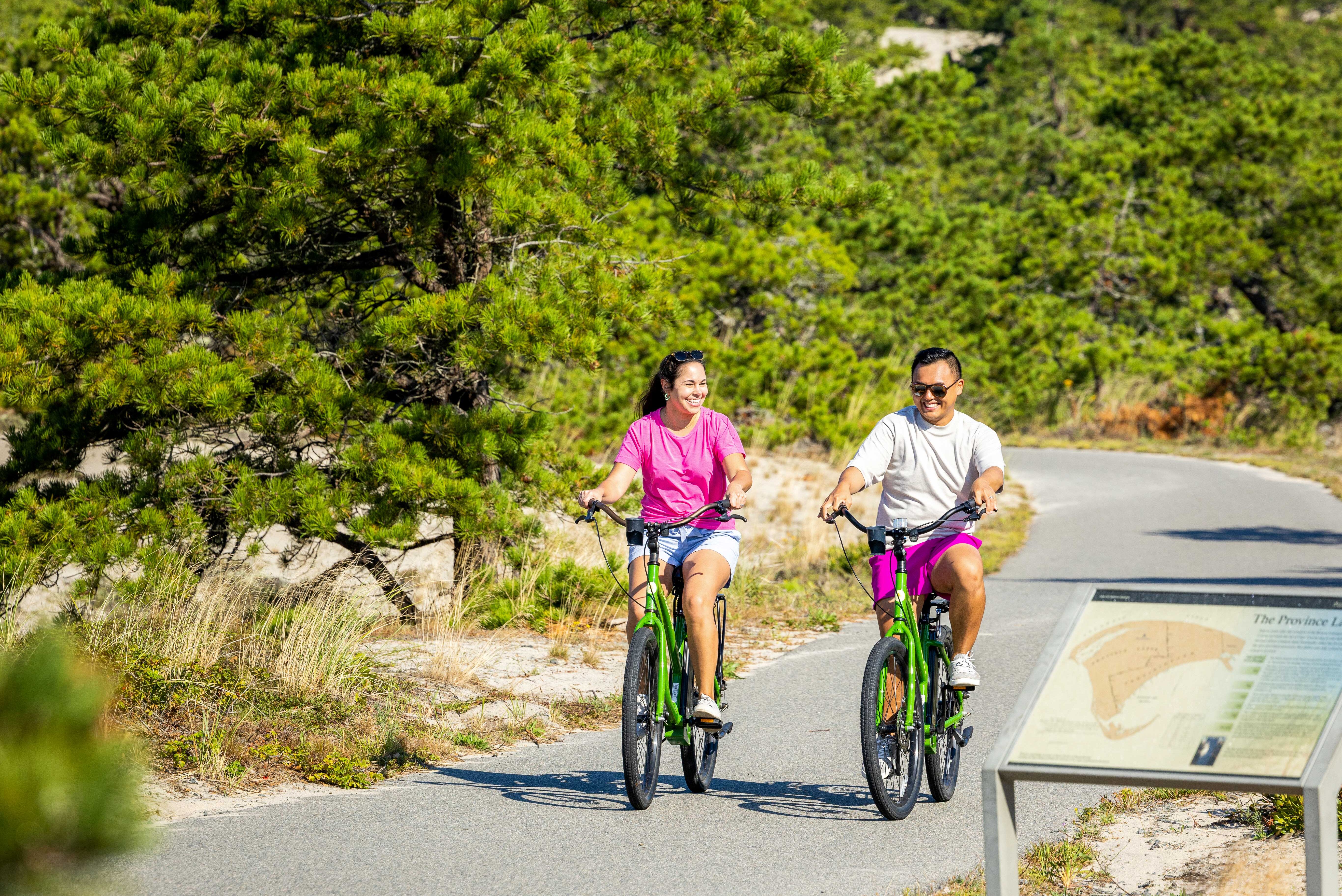 Fahrradfahren auf dem Province Lands Bike Trail