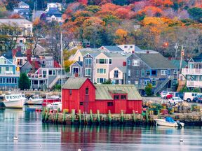 Bei Künstlern beliebt: Motiv Number 1, die rote Holzhütte in Rockport