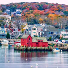 Bei Künstlern beliebt: Motiv Number 1, die rote Holzhütte in Rockport