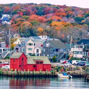 Bei Künstlern beliebt: Motiv Number 1, die rote Holzhütte in Rockport