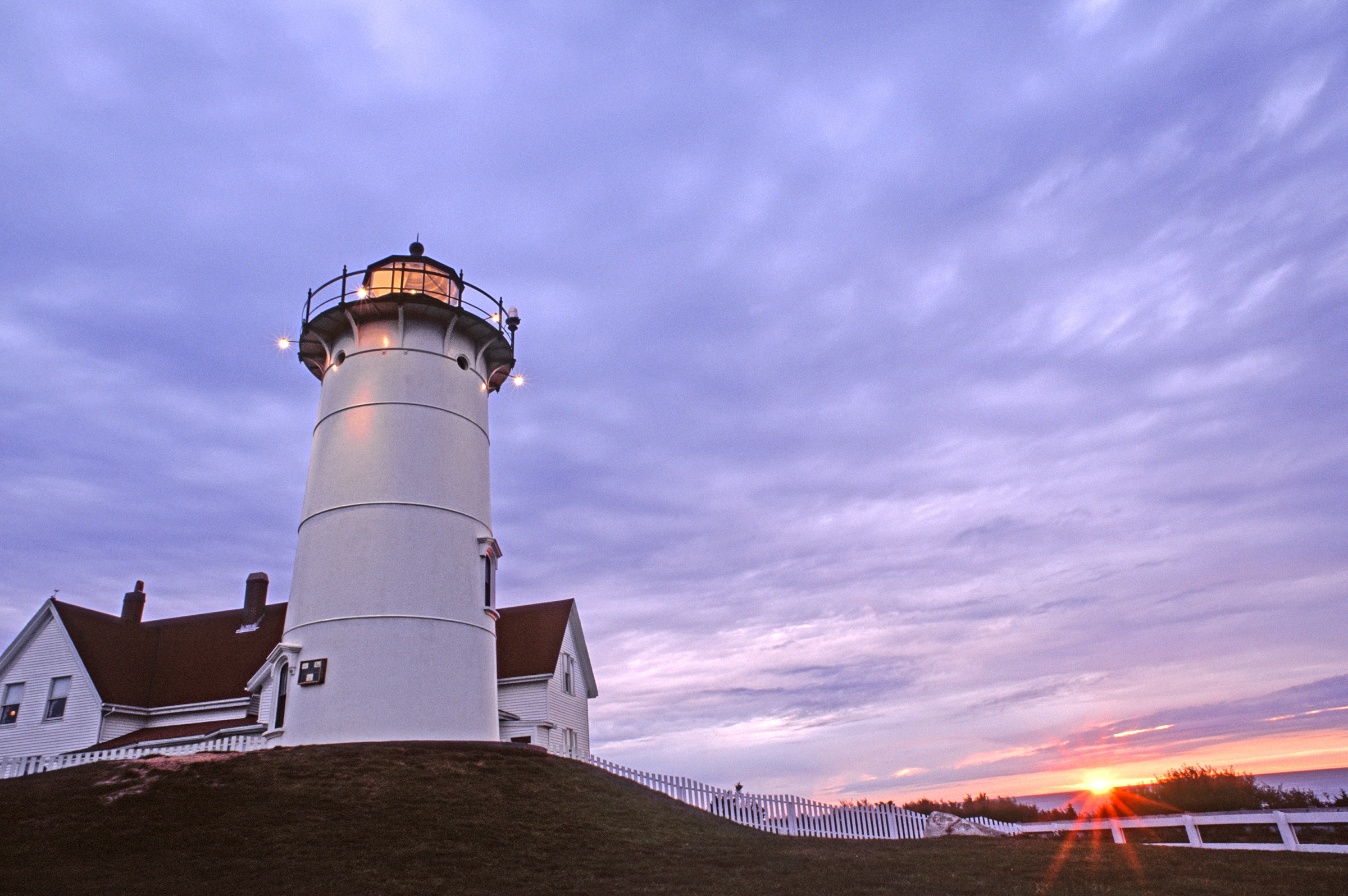 Das Nobska Lighthouse in Falmouth, Massachusetts