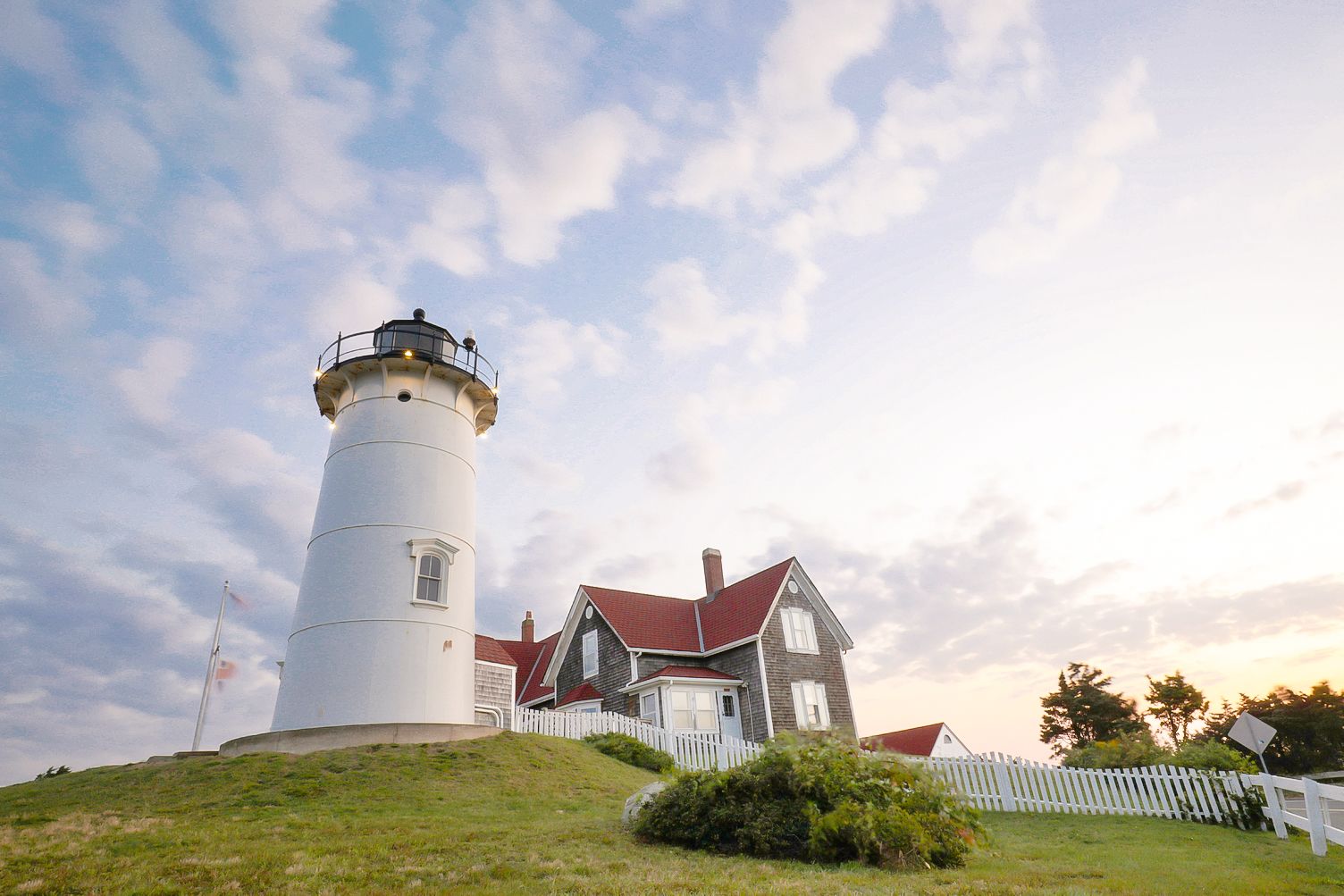 Das Nobska Lighthouse in Cape Cod, Massachusetts