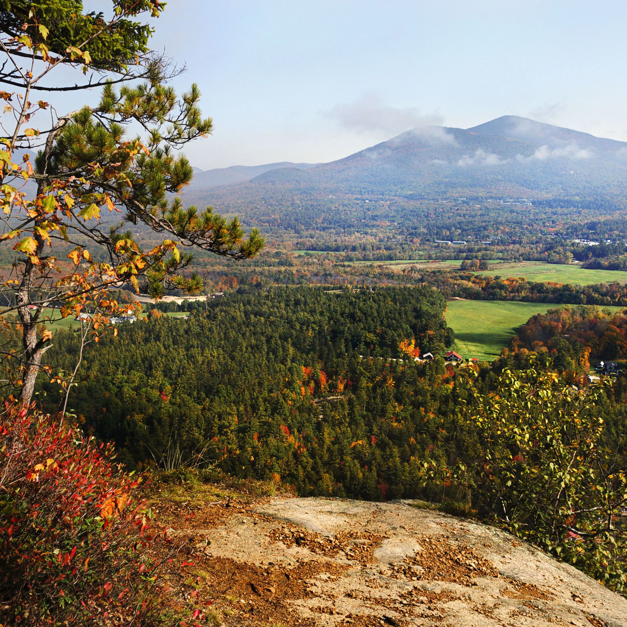 Ausblick auf North Conway - Ein Ort im Ã¶stlichen Carroll County im US-Bundesstaat New Hampshire