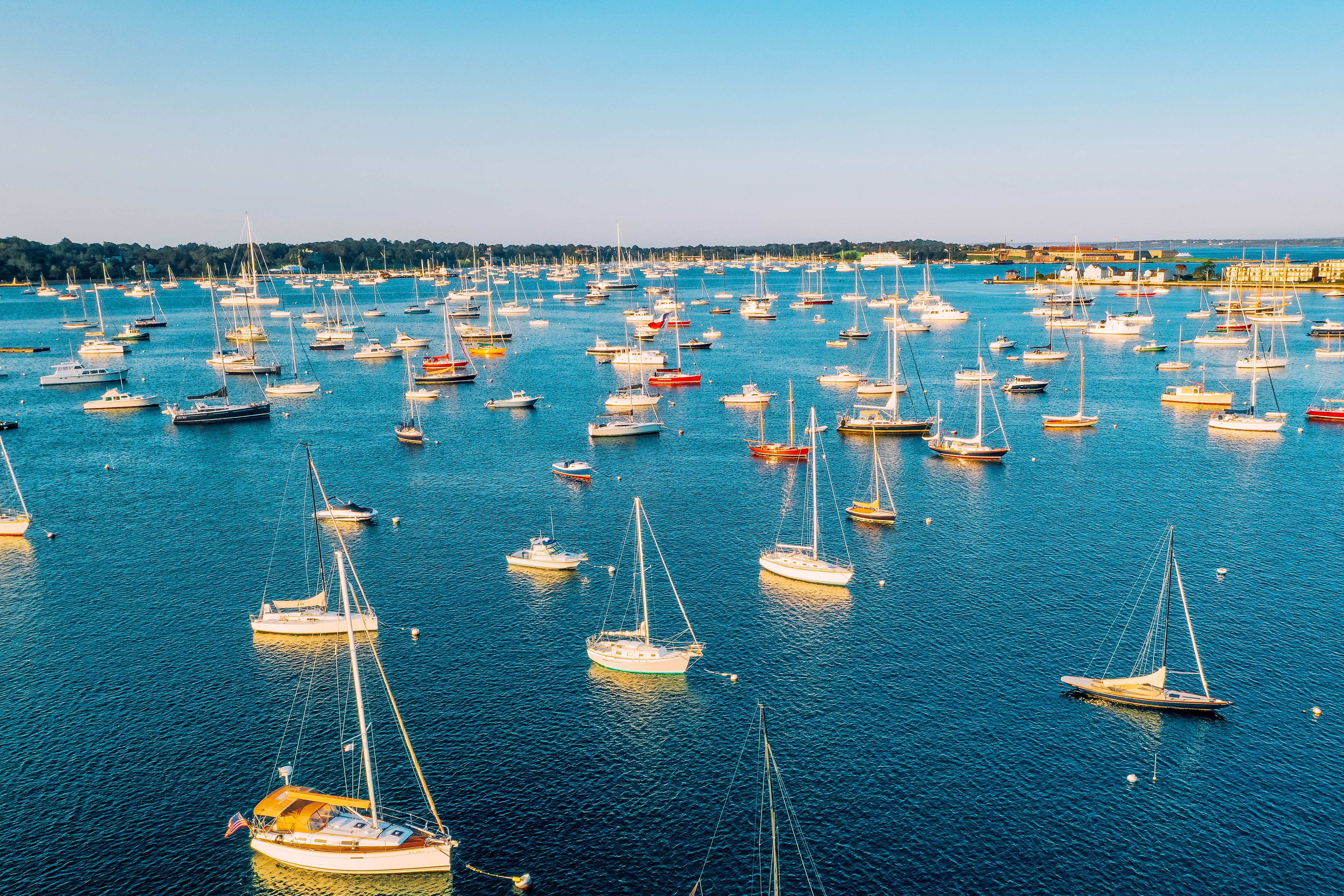 Schiffe in Newport, Rhode Island