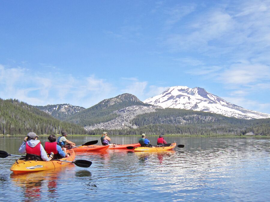 Kajaks auf dem Sparks Lake