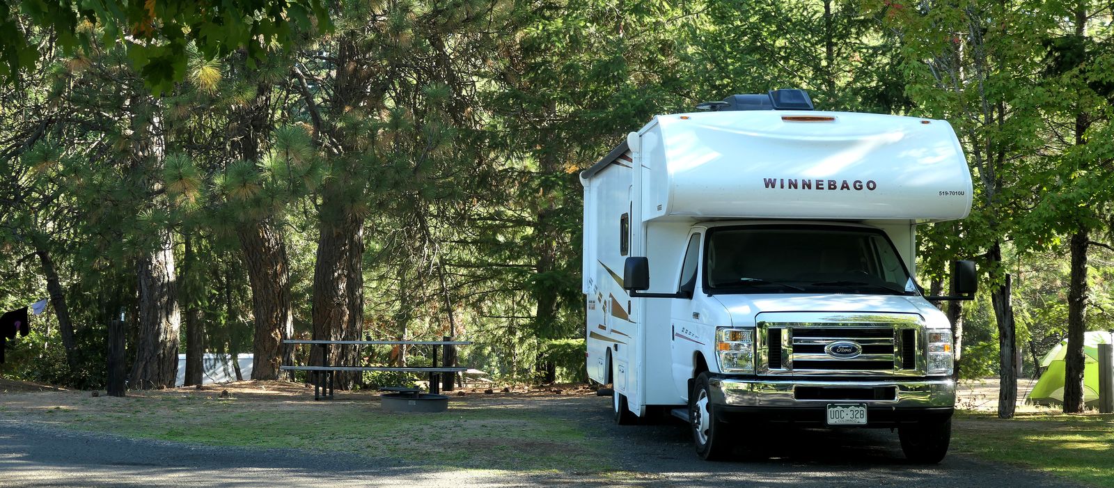 Mit dem Apollo Pioneer Camper auf dem Tucker Campground, Oregon